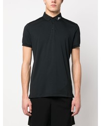 Мужская черная футболка-поло с принтом от J. Lindeberg