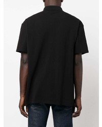 Мужская черная футболка-поло с принтом от 424