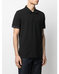 Мужская черная футболка-поло с принтом от Calvin Klein Jeans
