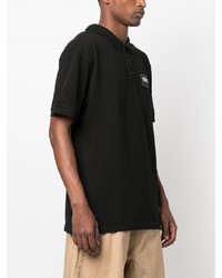 Мужская черная футболка-поло с принтом от Kenzo