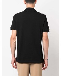 Мужская черная футболка-поло с принтом от Hugo