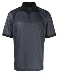 Мужская черная футболка-поло с принтом от Manors Golf