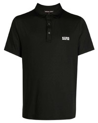Мужская черная футболка-поло с принтом от Michael Kors