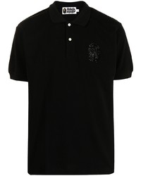 Мужская черная футболка-поло с украшением от A Bathing Ape