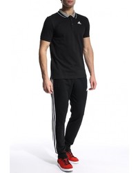 Мужская черная футболка-поло от adidas Performance