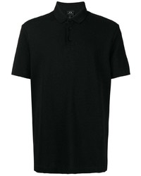 Мужская черная футболка-поло от Armani Exchange