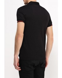 Мужская черная футболка-поло от Armani Jeans