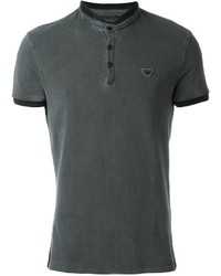 Мужская черная футболка-поло от Armani Jeans