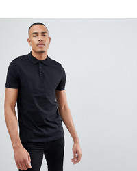 Мужская черная футболка-поло от ASOS DESIGN