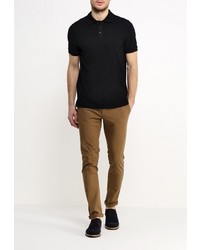 Мужская черная футболка-поло от Baon