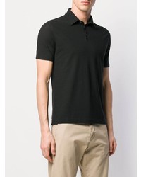 Мужская черная футболка-поло от Zanone