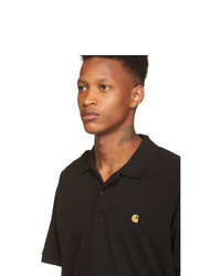 Мужская черная футболка-поло от CARHARTT WORK IN PROGRESS