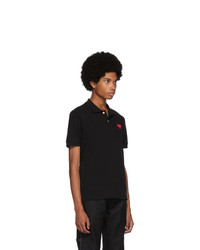 Мужская черная футболка-поло от Comme Des Garcons Play