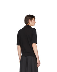 Мужская черная футболка-поло от Dries Van Noten