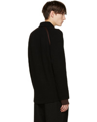 Мужская черная футболка-поло от UMIT BENAN