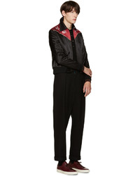 Мужская черная футболка-поло от UMIT BENAN