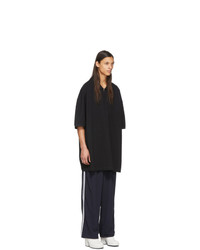 Мужская черная футболка-поло от Random Identities