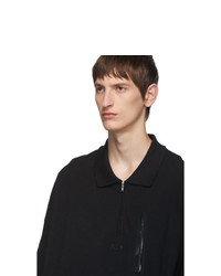 Мужская черная футболка-поло от Random Identities