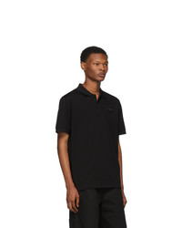 Мужская черная футболка-поло от Prada