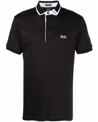 Мужская черная футболка-поло от BOSS HUGO BOSS