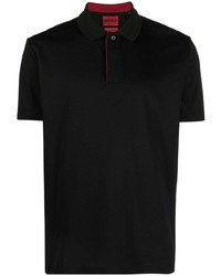 Мужская черная футболка-поло от BOSS