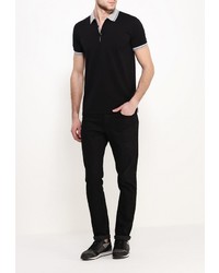 Мужская черная футболка-поло от Boss Orange