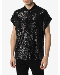 Мужская черная футболка-поло от Saint Laurent