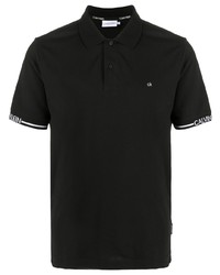 Мужская черная футболка-поло от Calvin Klein