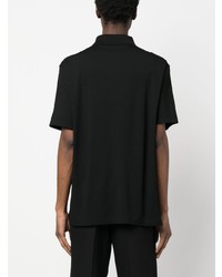 Мужская черная футболка-поло от Giorgio Armani