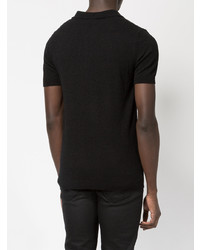 Мужская черная футболка-поло от Roberto Collina