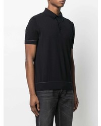Мужская черная футболка-поло от Brioni