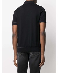 Мужская черная футболка-поло от Brioni