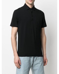 Мужская черная футболка-поло от Aspesi