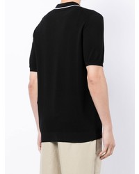 Мужская черная футболка-поло от Caruso