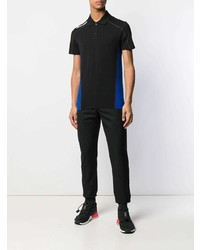 Мужская черная футболка-поло от Dirk Bikkembergs