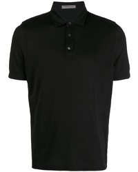Мужская черная футболка-поло от Corneliani