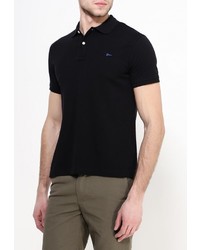 Мужская черная футболка-поло от Cortefiel