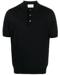 Мужская черная футболка-поло от D4.0