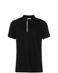 Мужская черная футболка-поло от Dirk Bikkembergs