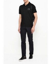 Мужская черная футболка-поло от DKNY