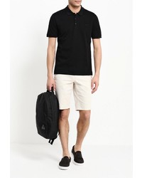 Мужская черная футболка-поло от DKNY