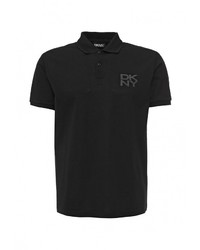 Мужская черная футболка-поло от DKNY