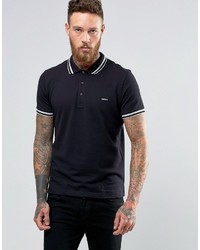 Мужская черная футболка-поло от DKNY