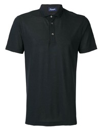 Мужская черная футболка-поло от Drumohr