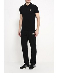 Мужская черная футболка-поло от EA7