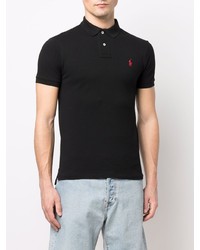 Мужская черная футболка-поло от Polo Ralph Lauren