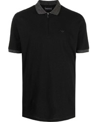 Мужская черная футболка-поло от Emporio Armani