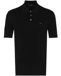 Мужская черная футболка-поло от Ermenegildo Zegna