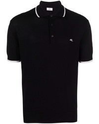 Мужская черная футболка-поло от Etro