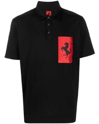 Мужская черная футболка-поло от Ferrari